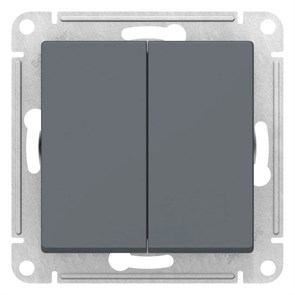ATLASDESIGN 2-клавишный ПЕРЕКРЕСТНЫЙ ПЕРЕКЛЮЧАТЕЛЬ, сх.7+7, 10АХ, механизм, ГРИФЕЛЬ ATN000773