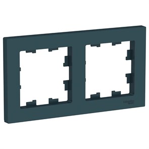 ATLASDESIGN 2-постовая РАМКА, универсальная, ИЗУМРУД ATN000802