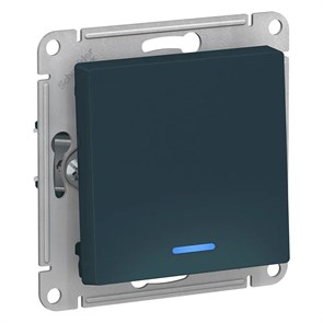 ATLASDESIGN 1-клавишный ВЫКЛЮЧАТЕЛЬ с подсветкой, сх.1а, 10АХ, механизм, ИЗУМРУД ATN000813