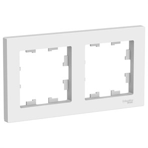 ATLASDESIGN 2-постовая РАМКА, универсальная, БЕЛЫЙ ATN000102