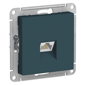 ATLASDESIGN РОЗЕТКА компьютерная RJ45 кат. 6A, механизм, ИЗУМРУД ATN000886