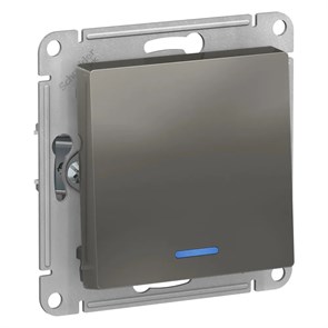 ATLASDESIGN 1-клавишный ВЫКЛЮЧАТЕЛЬ с подсветкой, сх.1а, 10АХ, механизм, СТАЛЬ ATN000913