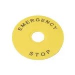 Маркировка для кнопки аварийного останова "Emergency Stop" D90 SBY8360