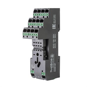 Розетка для реле 2/4СО 12/6А separated SXZE14P
