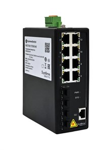 Управляемый промышленный коммутатор Ethernet L2+, 8x10/100/1000BaseT, 4x1000BaseX SFP NSETM212T08X04B