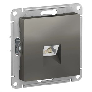 ATLASDESIGN РОЗЕТКА компьютерная RJ45 кат. 5e, механизм, СТАЛЬ ATN000983