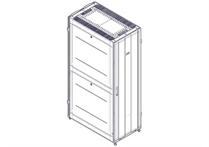 Шкаф Systeme Electric, серия Uniprom, 42U-600/1070, боковые панели 4шт, черный UR3100