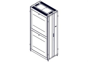 Шкаф Systeme Electric, серия Uniprom, 48U-600/1070, боковые панели 4шт, черный UR3107