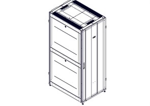 Шкаф Systeme Electric, серия Uniprom, 42U-750/1070, боковые панели 4шт, черный UR3150