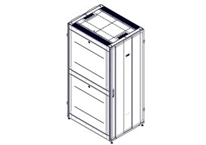 Шкаф Systeme Electric, серия Uniprom, 42U-800/1070, боковые панели 4шт, черный UR3180
