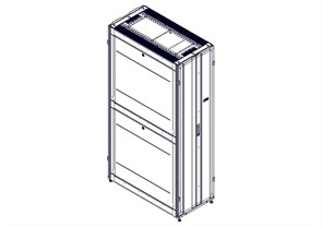 Шкаф Systeme Electric, серия Uniprom, 48U-600/1200, боковые панели 4шт, черный UR3307