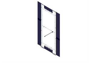 Донная панель для шкафов серии Uniprom, с кабельными вводами, 600x1200мм UR330XBP