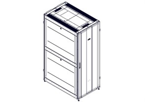 Шкаф Systeme Electric, серия Uniprom, 42U-750/1200, боковые панели 4шт, черный UR3350