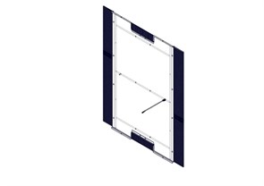 Донная панель для шкафов серии Uniprom, с кабельными вводами, 800x1200мм UR338XBP