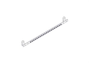 Шина заземления Systeme Electric, серия Uniprom, 19", винтовые зажимы UT1UER