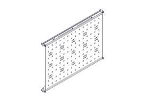 Фиксированная полка Systeme Electric, серия Uniprom, 1U, 650мм, до 100кг UT8122