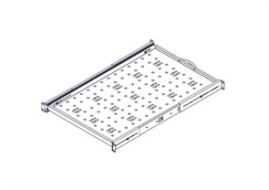Выдвижная полка Systeme Electric, серия Uniprom, 1U, 650мм, до 45кг UT8123