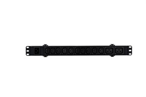 БРП Uniprom, базовый, 1U, 240В, 1Ф, 16A, 10xC13 2xC19, 2м кабель, IEC320 C20 UP9559