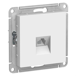 ATLASDESIGN РОЗЕТКА телефонная RJ11, механизм, БЕЛЫЙ ATN000181