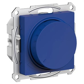 ATLASDESIGN СВЕТОРЕГУЛЯТОР (диммер) поворотно-нажимной, LED, RC, 400Вт, механизм, АКВАМАРИН ATN001123