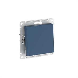 ATLASDESIGN 1-клавишный ПЕРЕКЛЮЧАТЕЛЬ, сх.6, 10АХ, мех., быстрозажим. клем., АКВАМАРИН ATN001161S