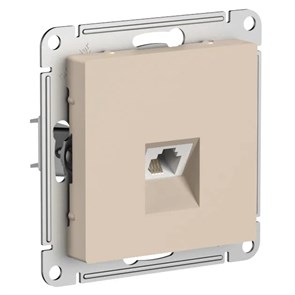 ATLASDESIGN РОЗЕТКА телефонная RJ11, механизм, ПЕСОЧНЫЙ ATN001281