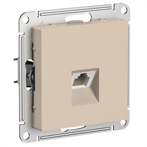 ATLASDESIGN РОЗЕТКА компьютерная RJ45 кат. 5e, механизм, ПЕСОЧНЫЙ ATN001283