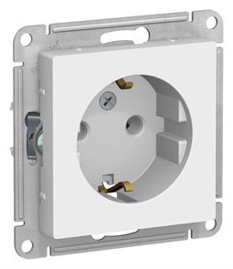 ATLASDESIGN РОЗЕТКА с заземлением без шторок, 16А, механизм, ЛОТОС ATN001343