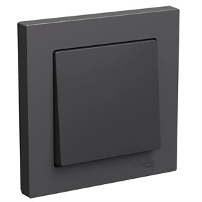 ATLASDESIGN 1-клавишный ВЫКЛЮЧАТЕЛЬ, сх.1, 10АХ, в сборе, БАЗАЛЬТ ATN001412