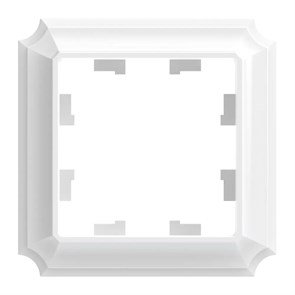 ATLASDESIGN ANTIQUE 1-постовая РАМКА, БЕЛЫЙ ATN100101