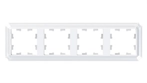 ATLASDESIGN ANTIQUE 4-постовая РАМКА, универсальная, БЕЛЫЙ ATN100104
