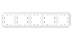 ATLASDESIGN ANTIQUE 5-постовая РАМКА, универсальная, БЕЛЫЙ ATN100105