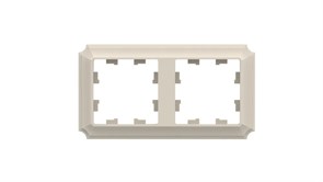 ATLASDESIGN ANTIQUE 2-постовая РАМКА, универсальная, БЕЖЕВЫЙ ATN100202