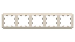 ATLASDESIGN ANTIQUE 5-постовая РАМКА, универсальная, БЕЖЕВЫЙ ATN100205