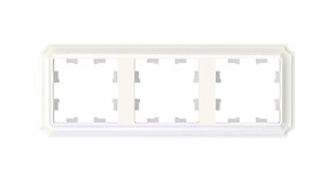 ATLASDESIGN ANTIQUE 3-постовая РАМКА, универсальная, ЖЕМЧУГ ATN100403
