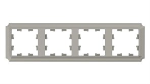 ATLASDESIGN ANTIQUE 4-постовая РАМКА, универсальная, ШАМПАНЬ ATN100504