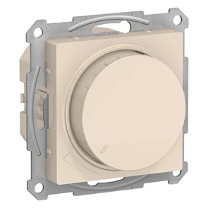 ATLASDESIGN СВЕТОРЕГУЛЯТОР (диммер) поворотно-нажимной, LED, RC, 400Вт, механизм, БЕЖЕВЫЙ ATN000223