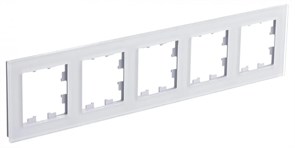 ATLASDESIGN NATURE 5-постовая РАМКА, ОРГАНИЧЕСКОЕ СТЕКЛО БЕЛЫЙ ATN320105