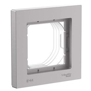 ATLASDESIGN AQUA 1-постовая РАМКА, IP44, АЛЮМИНИЙ ATN440301