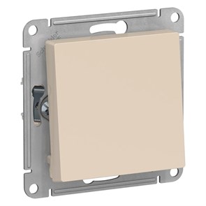 ATLASDESIGN 1-клавишный ПЕРЕКЛЮЧАТЕЛЬ, сх.6, 10АХ, механизм, БЕЖЕВЫЙ ATN000261