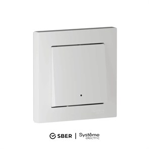 ATLASDESIGN SMART 1-кл. ВЫКЛЮЧАТЕЛЬ с подсв., Zigbee, сх.1, L+N, 10А, мех., БЕЛЫЙ ATN000113Z