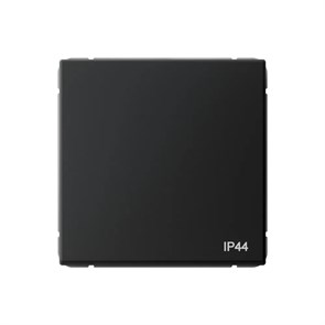ARTGALLERY 1-клавишный ПЕРЕКЛЮЧАТЕЛЬ IP44, 10АХ, механизм, быстрозажим. клем., КАРБОН GAL441061S