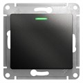 GLOSSA 1-клавишный ПЕРЕКЛЮЧАТЕЛЬ с подсветкой, сх.6а, 10АХ, механизм, АНТРАЦИТ GSL000763 - фото 10028