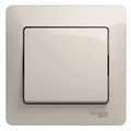 GLOSSA 1-клавишный ВЫКЛЮЧАТЕЛЬ, сх.1, 10AX, в сборе, МОЛОЧНЫЙ GSL000912 - фото 10271