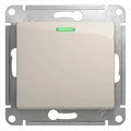 GLOSSA 1-клавишный ВЫКЛЮЧАТЕЛЬ с подсветкой, сх.1а, 10AX, механизм, МОЛОЧНЫЙ GSL000913 - фото 10276