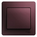 GLOSSA 1-клавишный ВЫКЛЮЧАТЕЛЬ,сх.1,10AX, в сборе, БАКЛАЖАНОВЫЙ GSL001112 - фото 10467