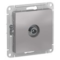 ATLASDESIGN TV РОЗЕТКА проходная 4дБ, механизм, АЛЮМИНИЙ ATN000392 - фото 1106