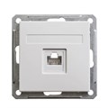 W59 РОЗЕТКА компьютерная RJ45 кат. 5e, механизм, БЕЛЫЙ RSI-152K5E-1-86 - фото 11578