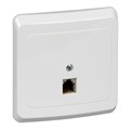 ЭТЮД С/У РОЗЕТКА телефонная, БЕЛЫЙ TELC-001B - фото 11653