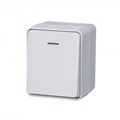 ATLASDESIGN PROFI IP54 О/У 1-клавишный ВЫКЛЮЧАТЕЛЬ с подсветкой, сх.1а, 10АХ, БЕЛЫЙ ATN540113 - фото 11853